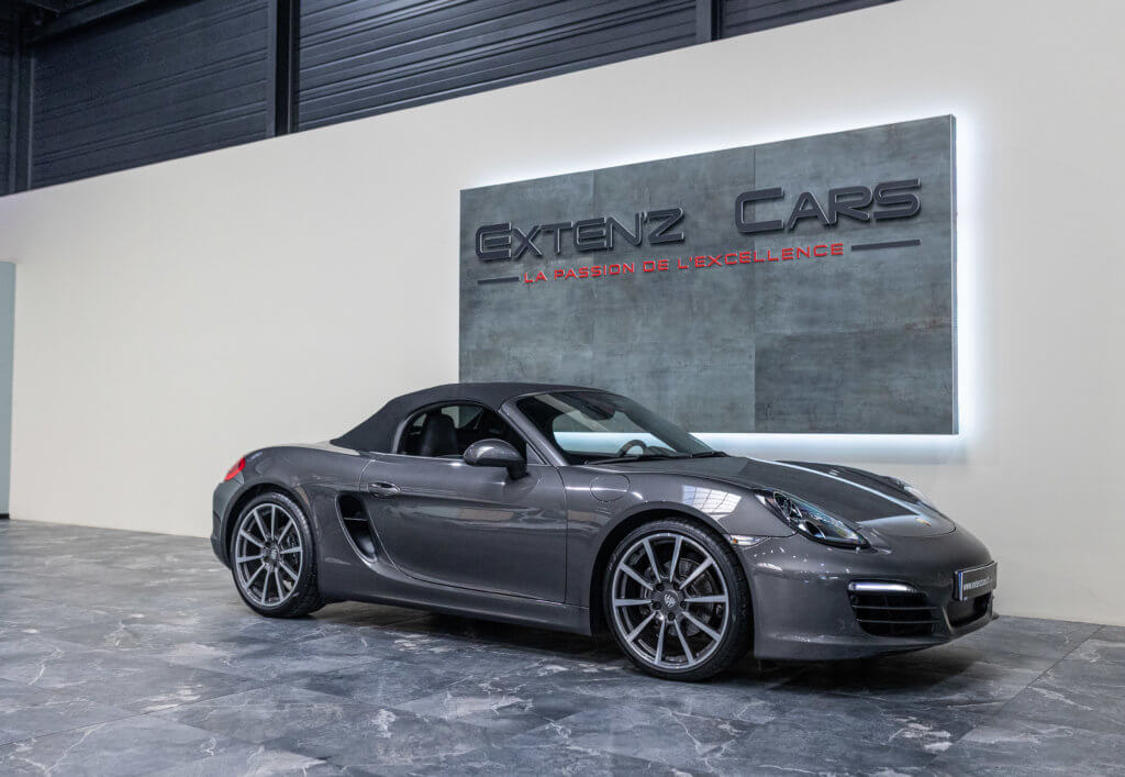 Boxster 981 Gris 3-4 capot