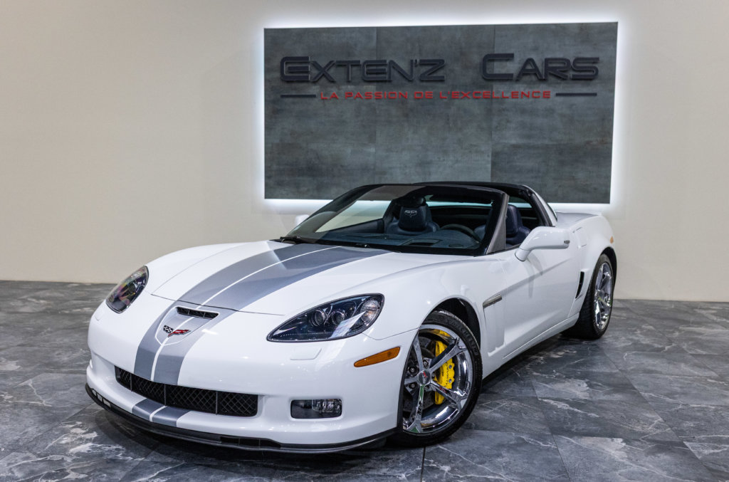 Corvette C6 Grand Sport Blanche 3-4 av g