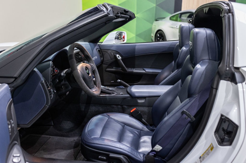 Corvette C6 Grand Sport Blanche Interieur