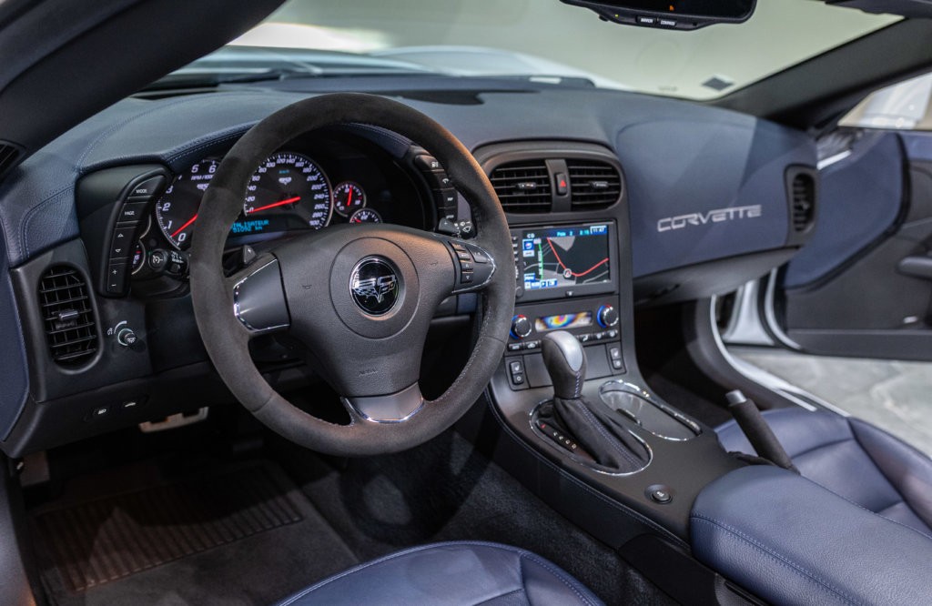 Corvette C6 Grand Sport Blanche Interieur 19