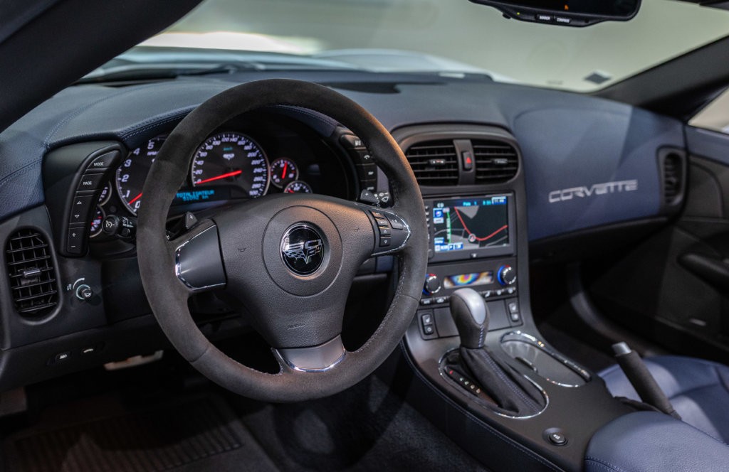 Corvette C6 Grand Sport Blanche Interieur 7