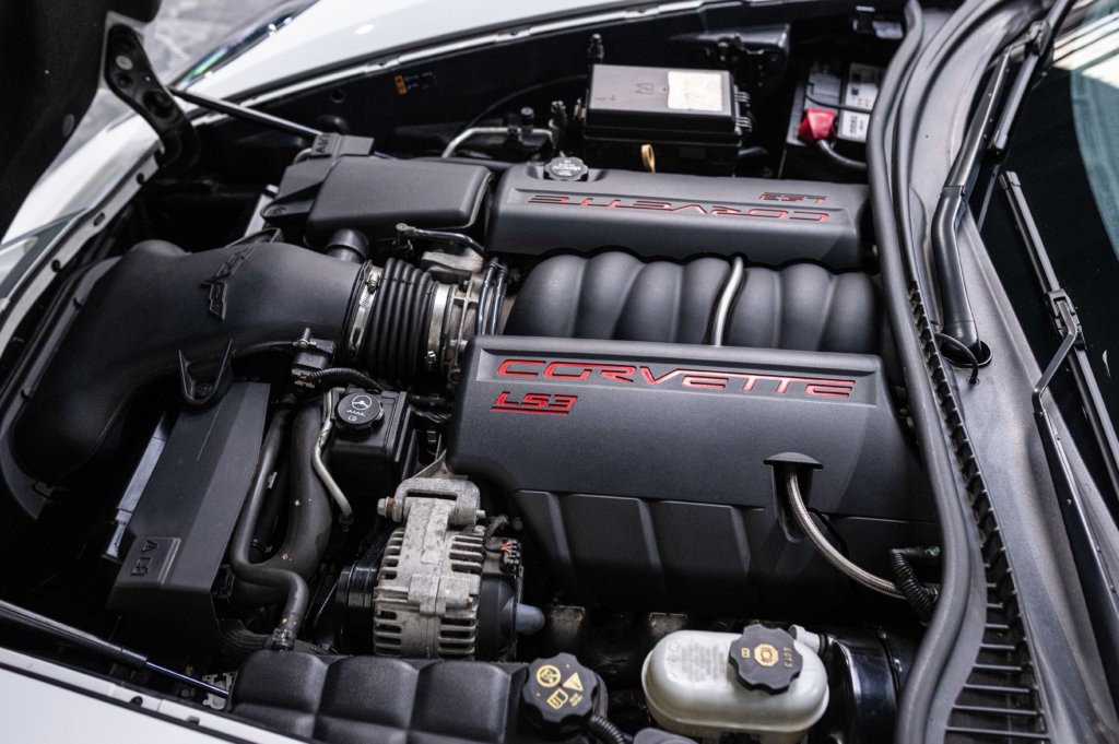 Corvette C6 Grand Sport Blanche Moteur 3