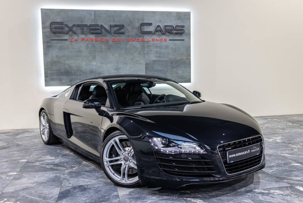 Audi R8 V8 Noir 3-4 av d