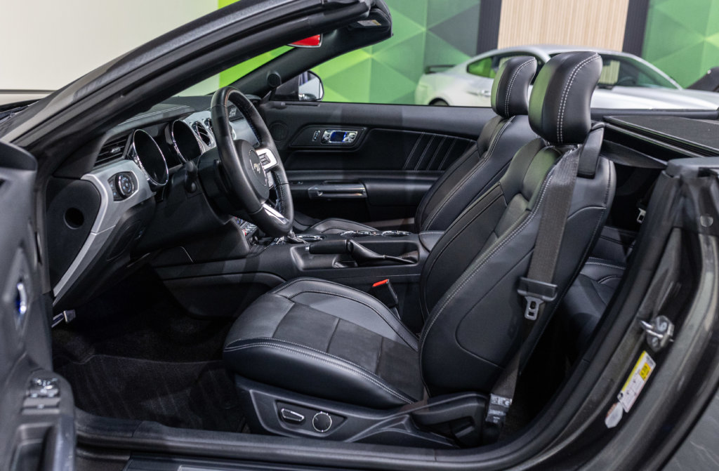 MUSTANG CAB GRISE MAGNETIC V8 SANS BANDES Interieur