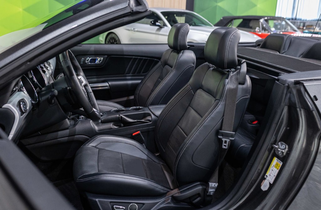 MUSTANG CAB GRISE MAGNETIC V8 SANS BANDES Interieur 2