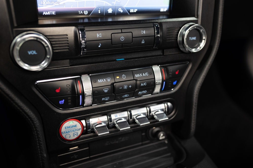 MUSTANG CAB GRISE MAGNETIC V8 SANS BANDES Interieur 30