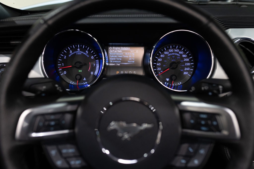 MUSTANG CAB GRISE MAGNETIC V8 SANS BANDES Interieur 40