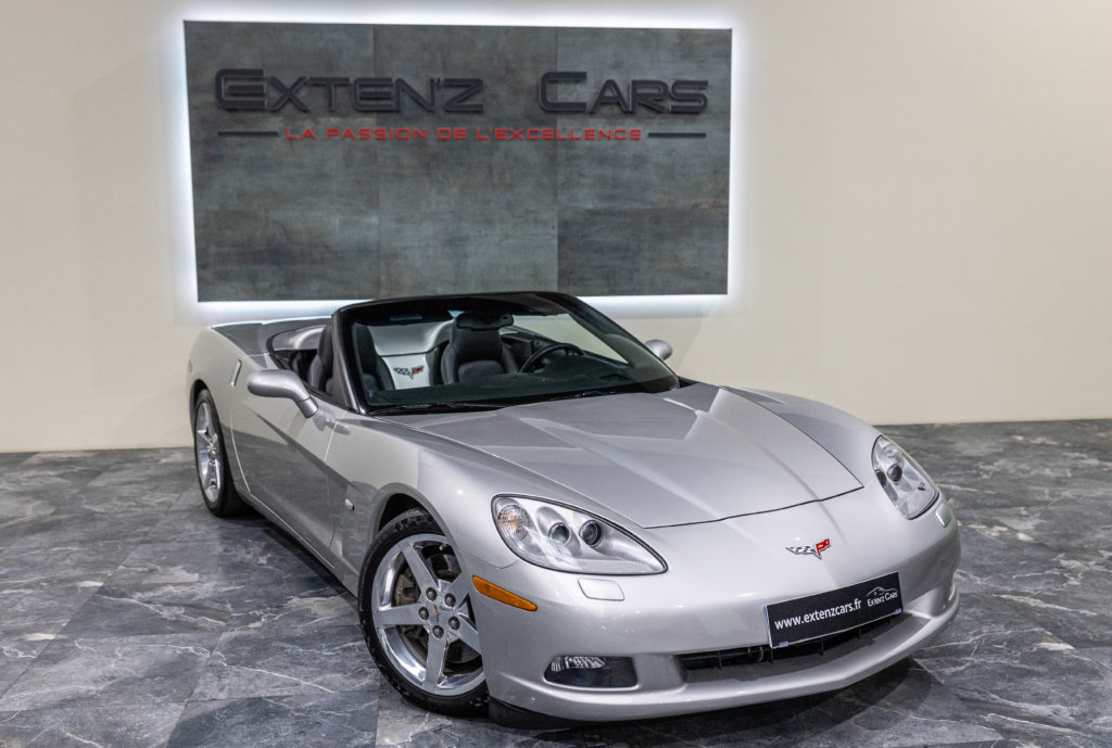 Corvette Cabriolet C6 Grise 3-4 av d