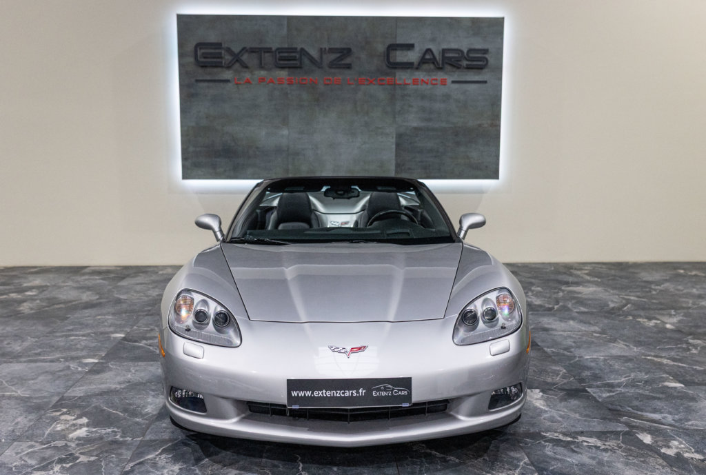 Corvette Cabriolet C6 Grise face