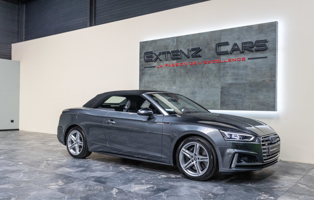 Audi S5 Cab Gris 3-4 capot