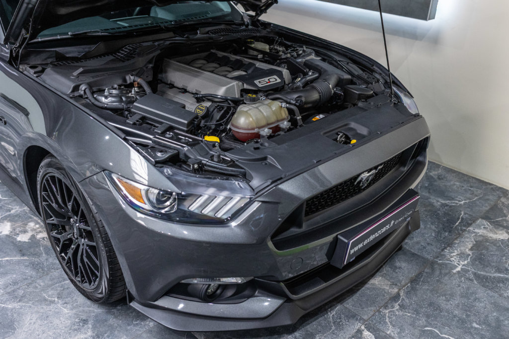 Mustang V8 Gris Magnetic Sync 2 Echapp BORLA Moteur