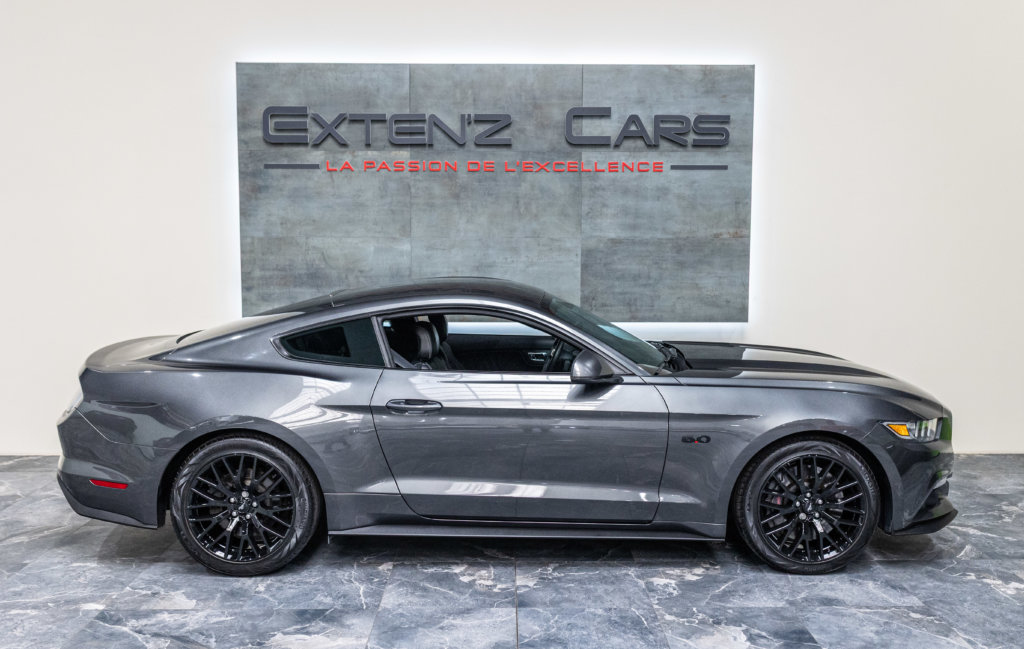 Mustang V8 Gris Magnetic Sync 2 Echapp BORLA lateral