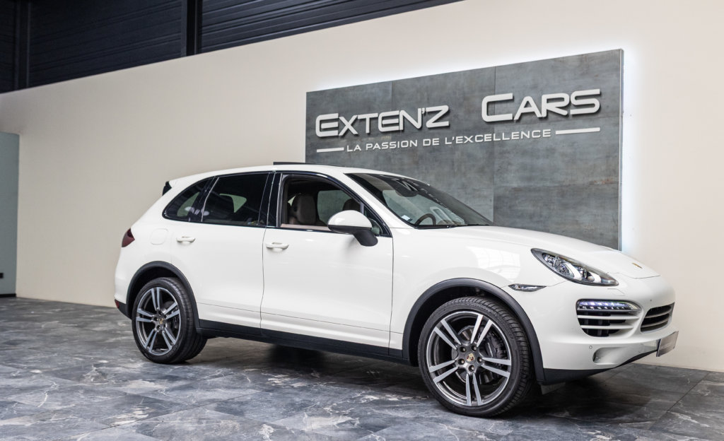 Porsche Cayenne Diesel Blanc 3-4