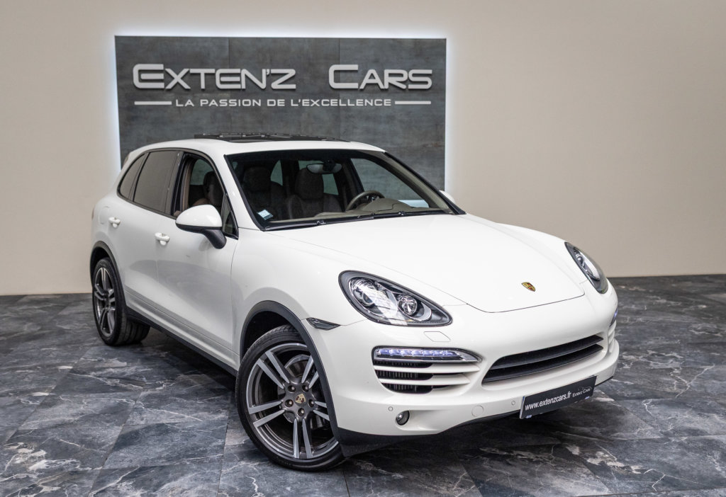 Porsche Cayenne Diesel Blanc 3-4 av d