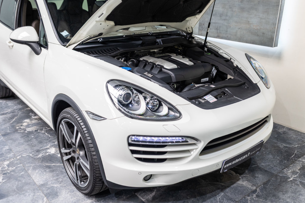 Porsche Cayenne Diesel Blanc Moteur
