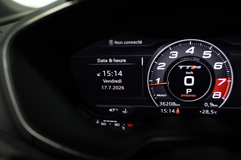 Audi TT RS Noir Interieur 26