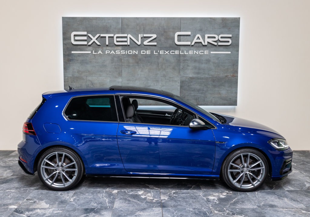 Golf 7 R Bleu lateral
