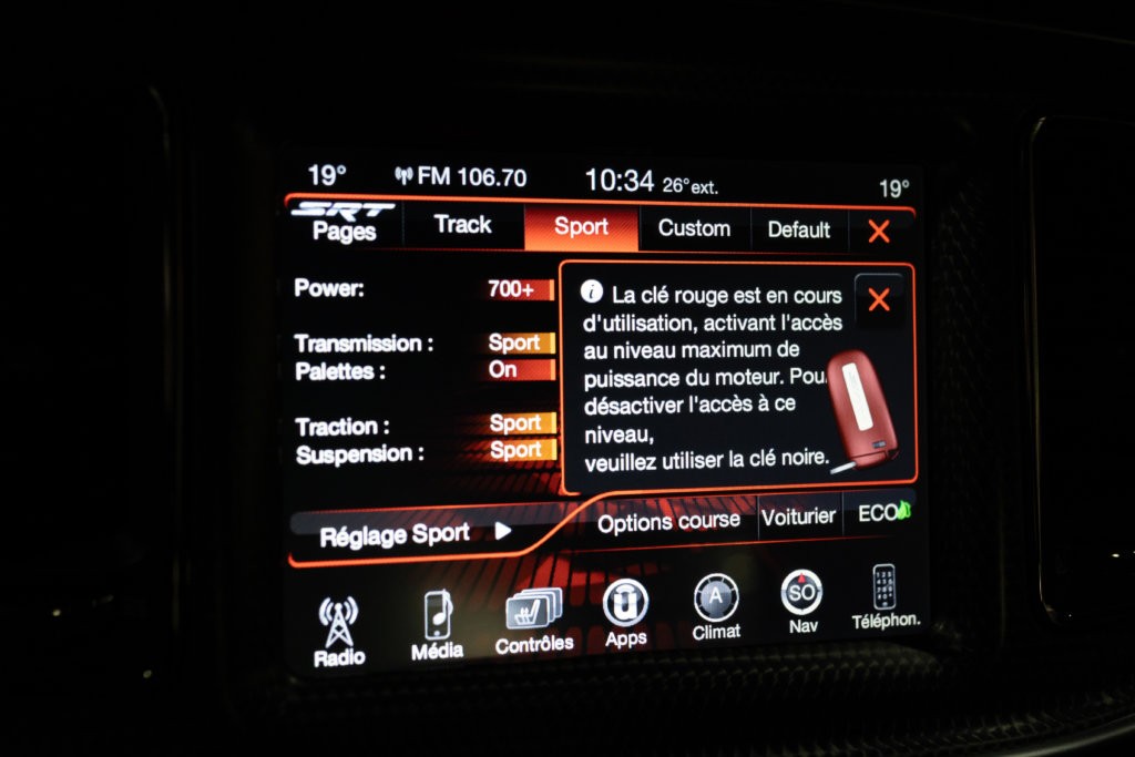 Dodge Challenger HellCat Interieur 28