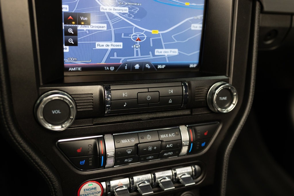 Mustang Rougre Cab Sync 2 Meca Interieur 29