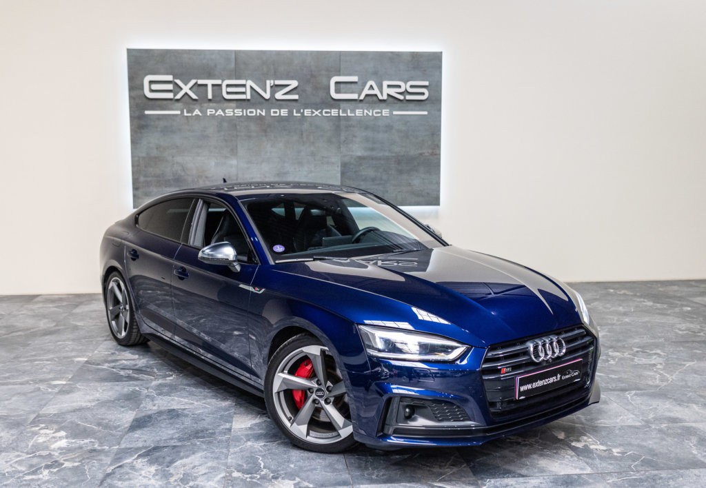 Audi S5 Berline Bleu 3-4 av d