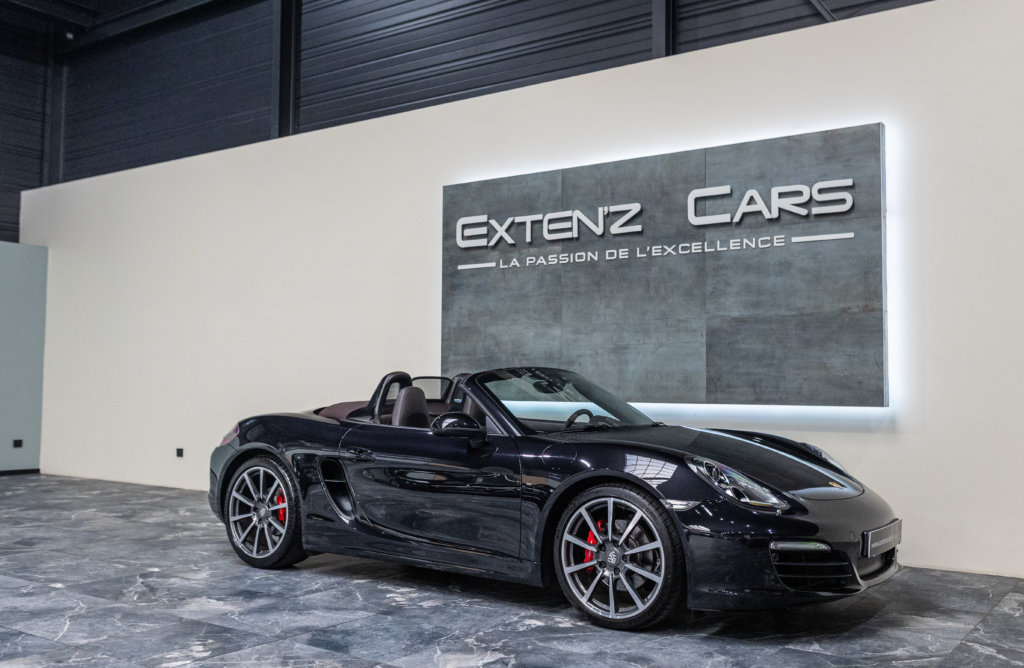 Porsche Boxster S Capote Brun 3-4 decapot