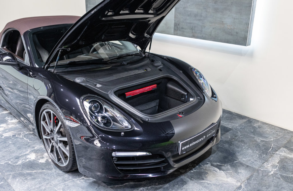 Porsche Boxster S Capote Brun Coffre Avant