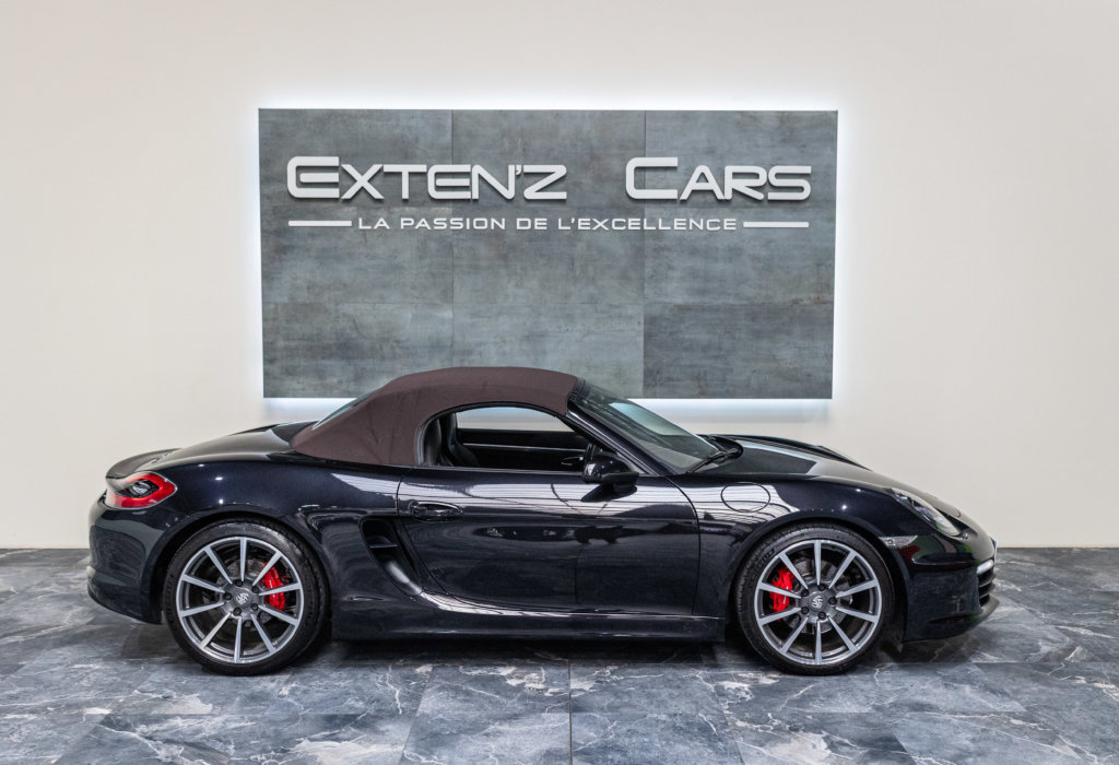 Porsche Boxster S Capote Brun lateral capot
