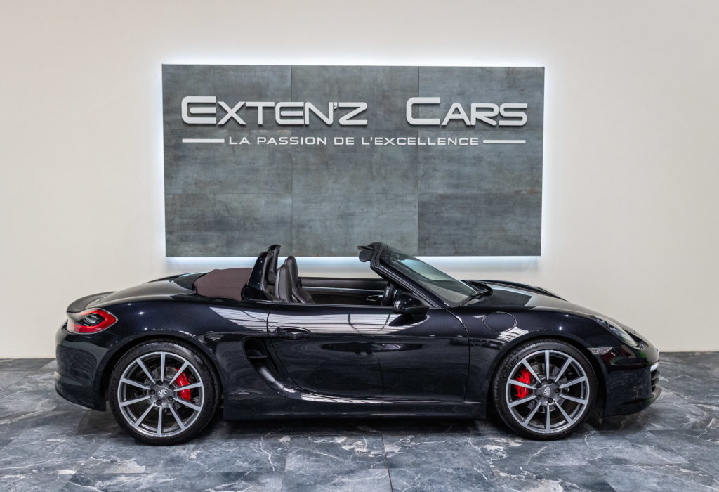 Porsche Boxster S Capote Brun lateral decapot