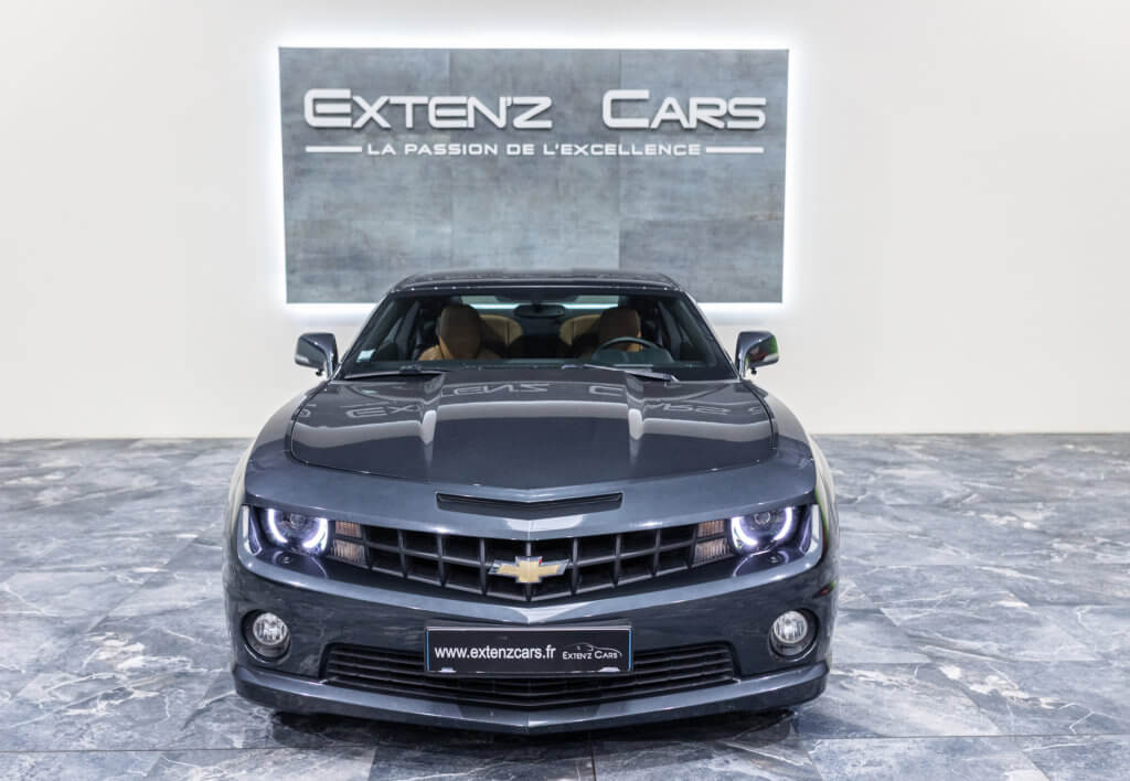 Camaro Grise Interieur Brun face